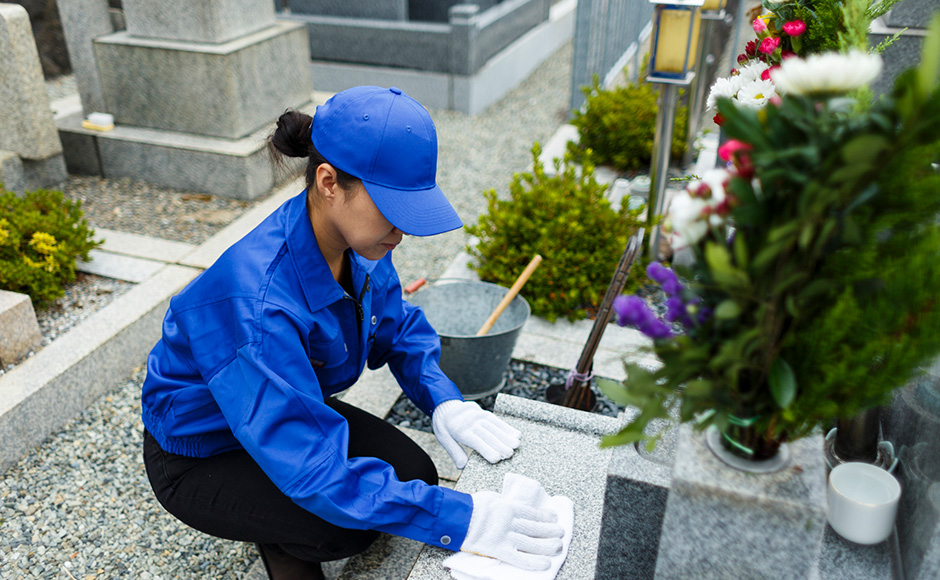 墓石クリーニング